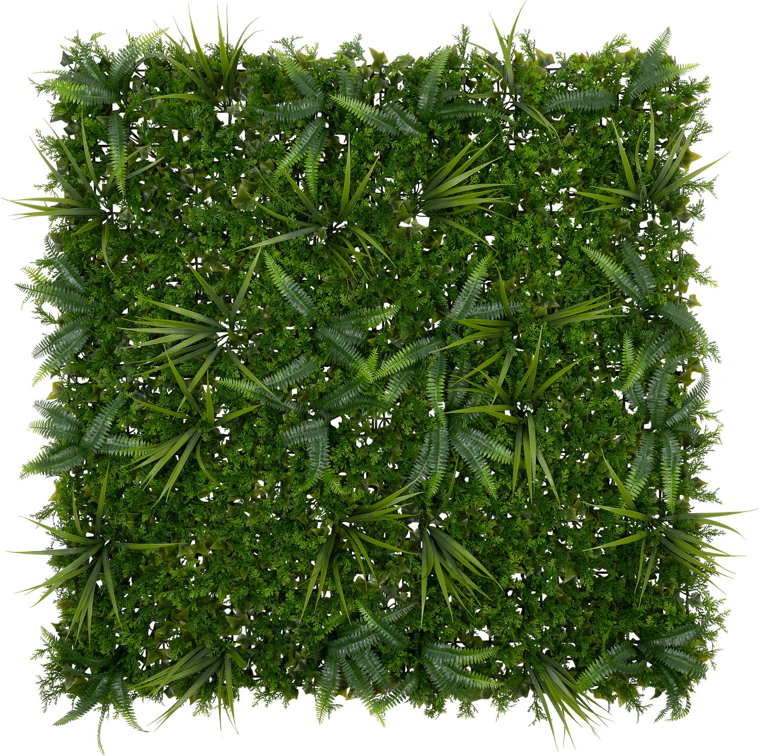 Intratuin kunstplanten wandpaneel gras groen 100 x 100 x 7 cm