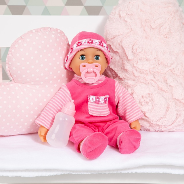Bayer Babypuppe »First Words Baby, pink« mit Schlafaugen und Babygeräuschen