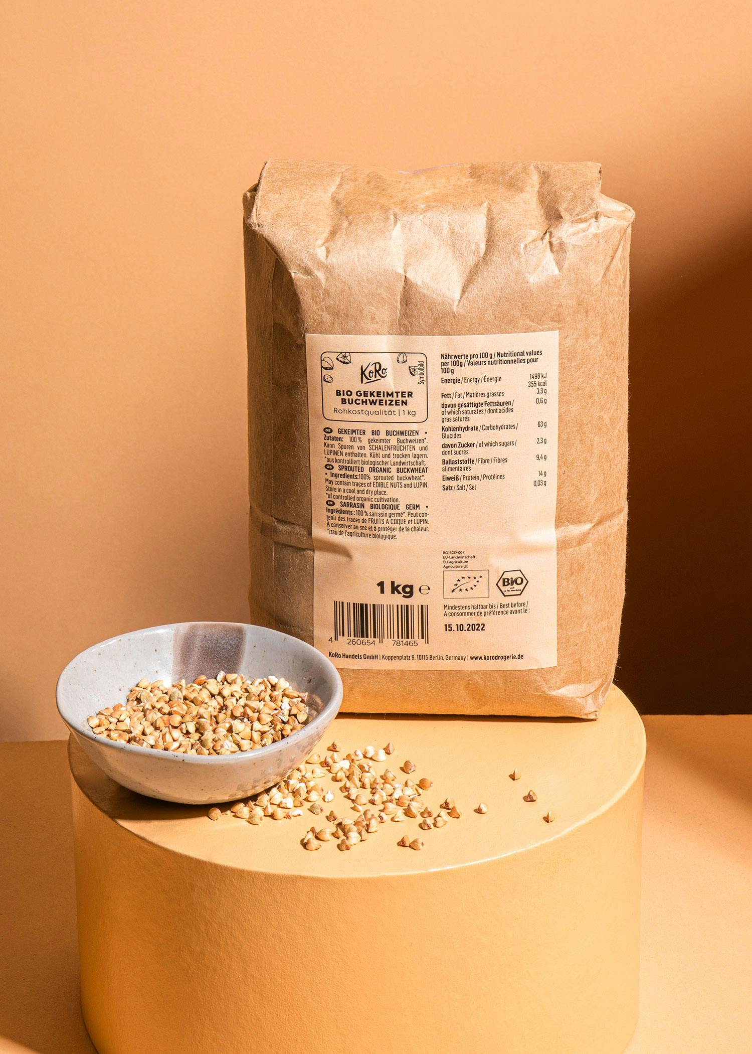 Gekeimter Bio Buchweizen 1 kg