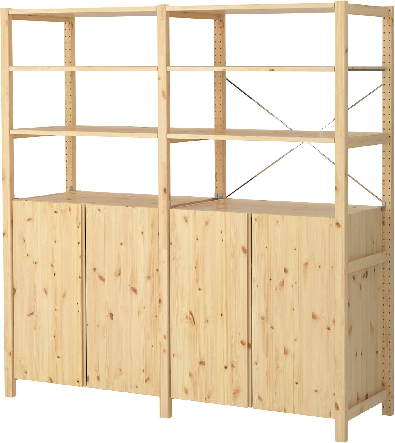 Ikea IVAR 2 Abschnitte/Regale/Schrank, 174x50x179 cm, Kiefer