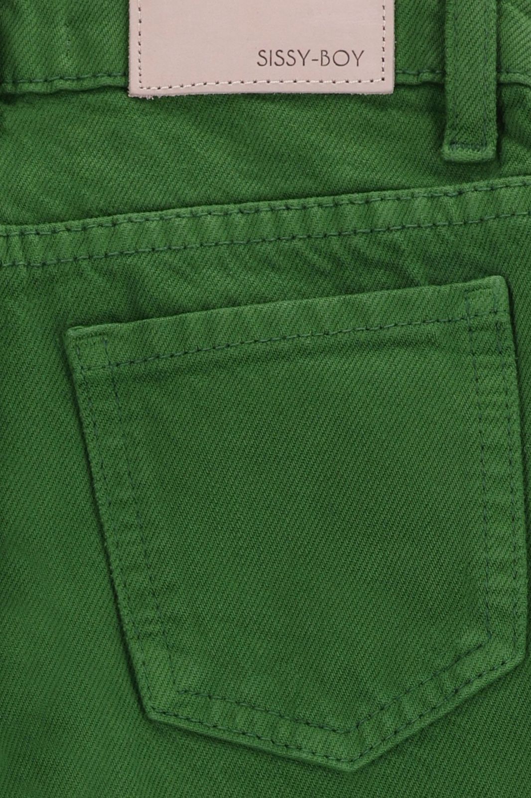 Donkergroene wide leg jeans