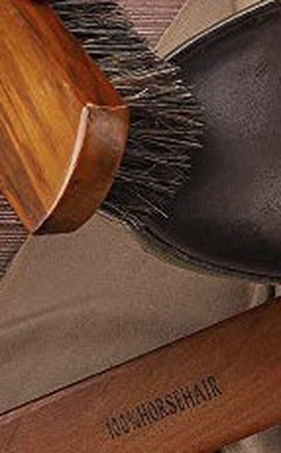 Nøgle & Hælebar Application and Shine Brush set Brun