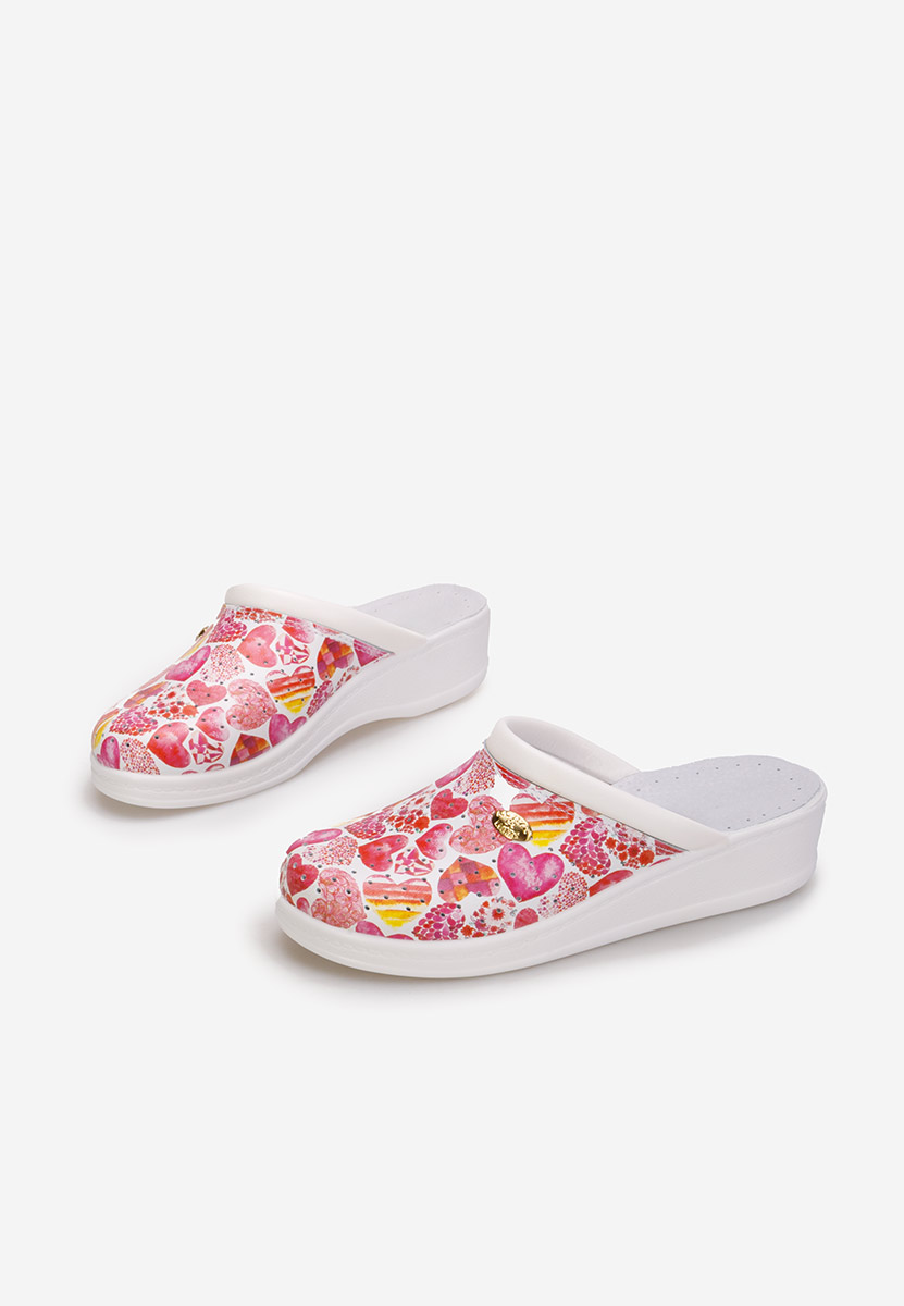 Sabots en cuir naturel multicolores Mecosta