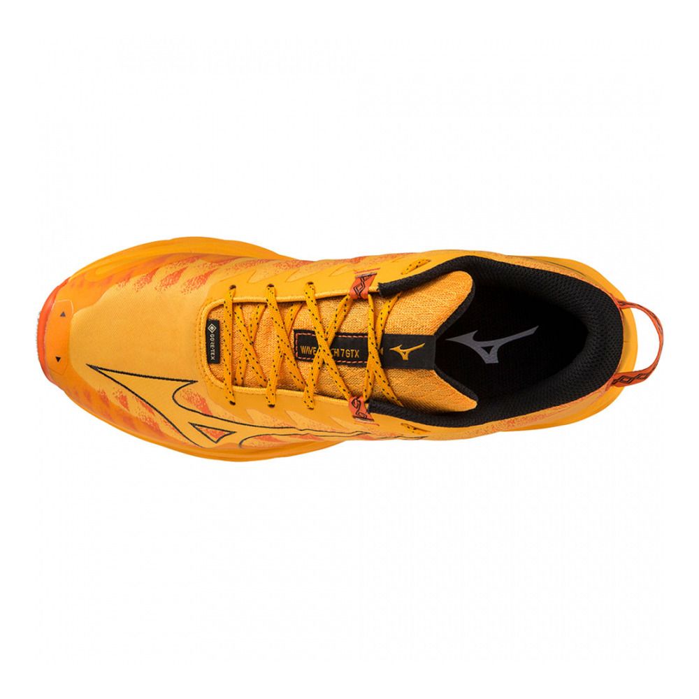 Mizuno WAVE DAICHI 7 GTX - Chaussures trail Homme zinnia/tigerlily/black