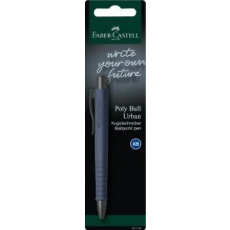 Faber-Castell Kugelschreiber Poly Ball Urban Black, 1 Stück, 5-fach sortiert