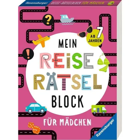 Ravensburger Mein Reise-Rätselblock für Mädchen