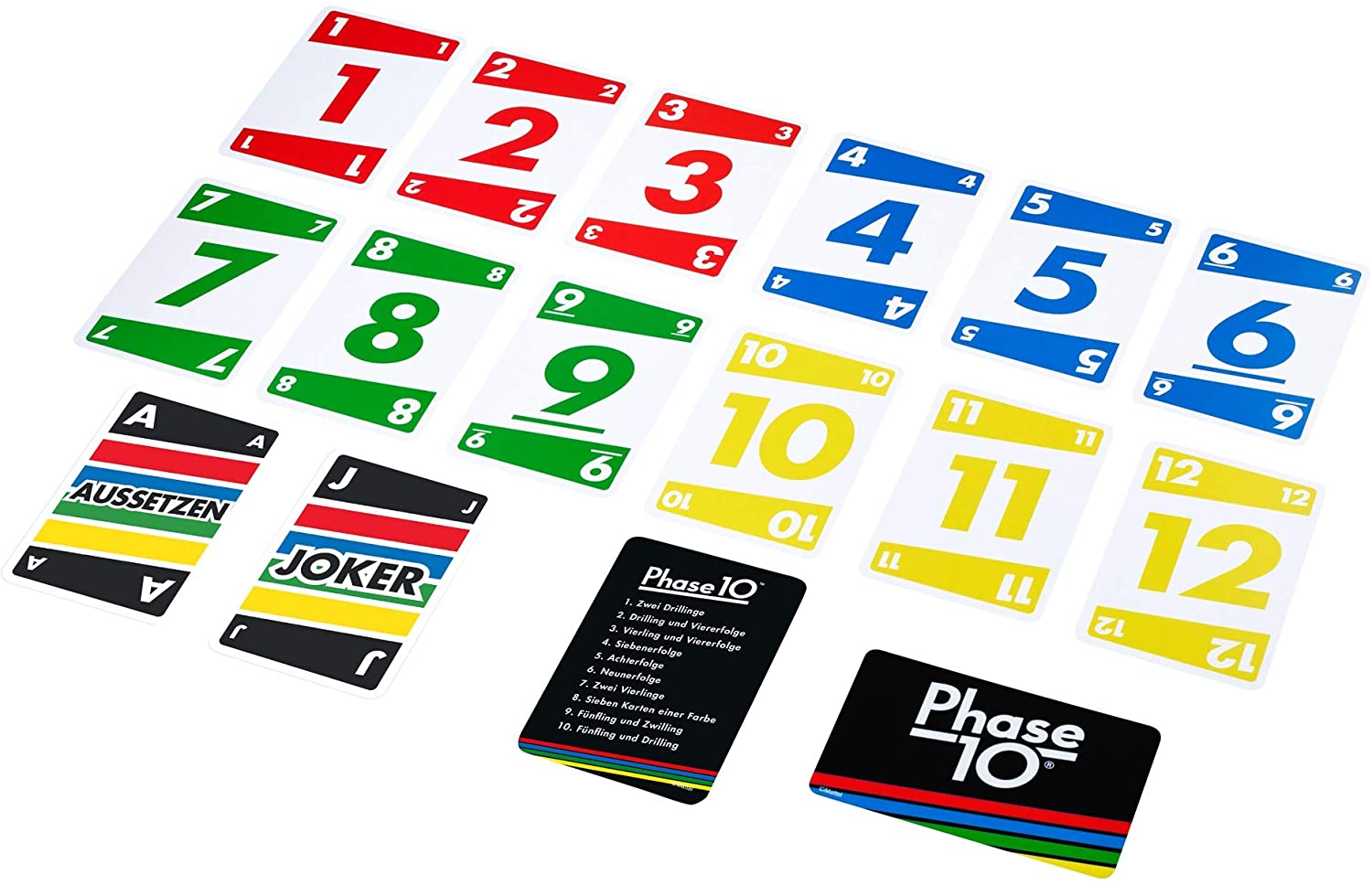 Mattel FPW38 - Phase 10 - Kartenspiel, Neuauflage