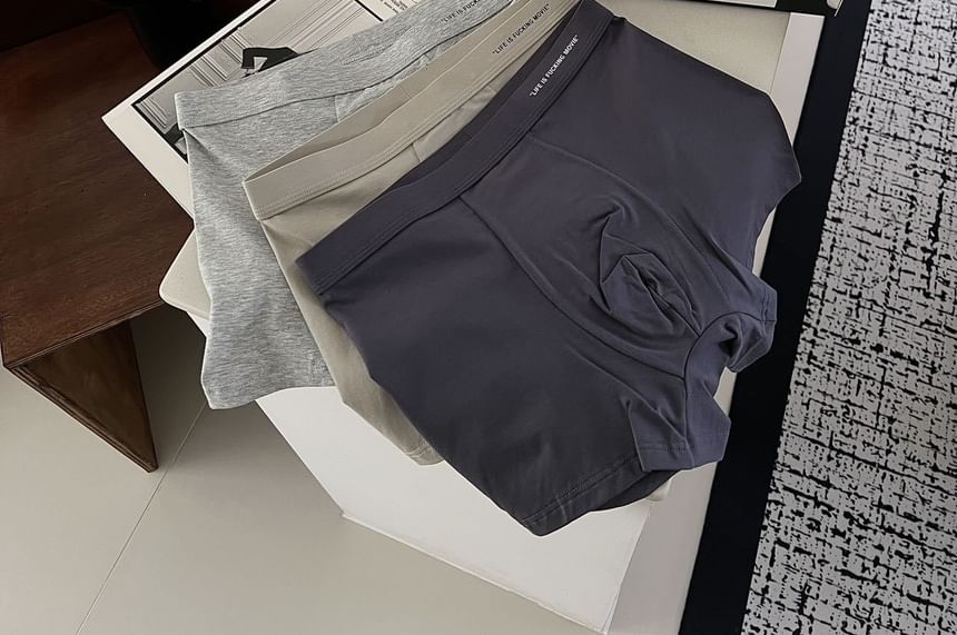 Yunlela - Set van 3: Boxershorts met letterprint