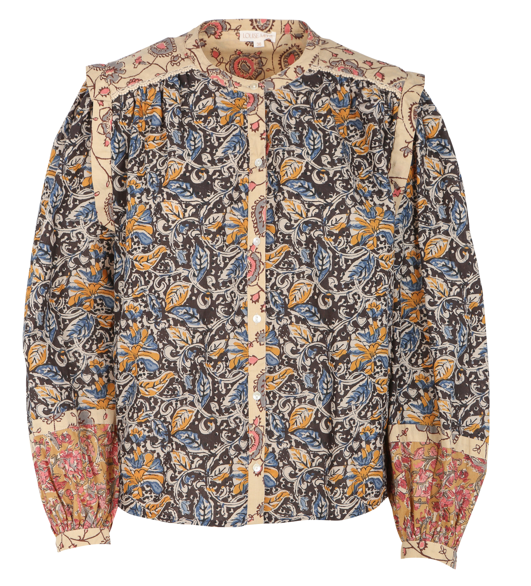 JANE - Chemise droite imprimée en coton bio | Multicolore