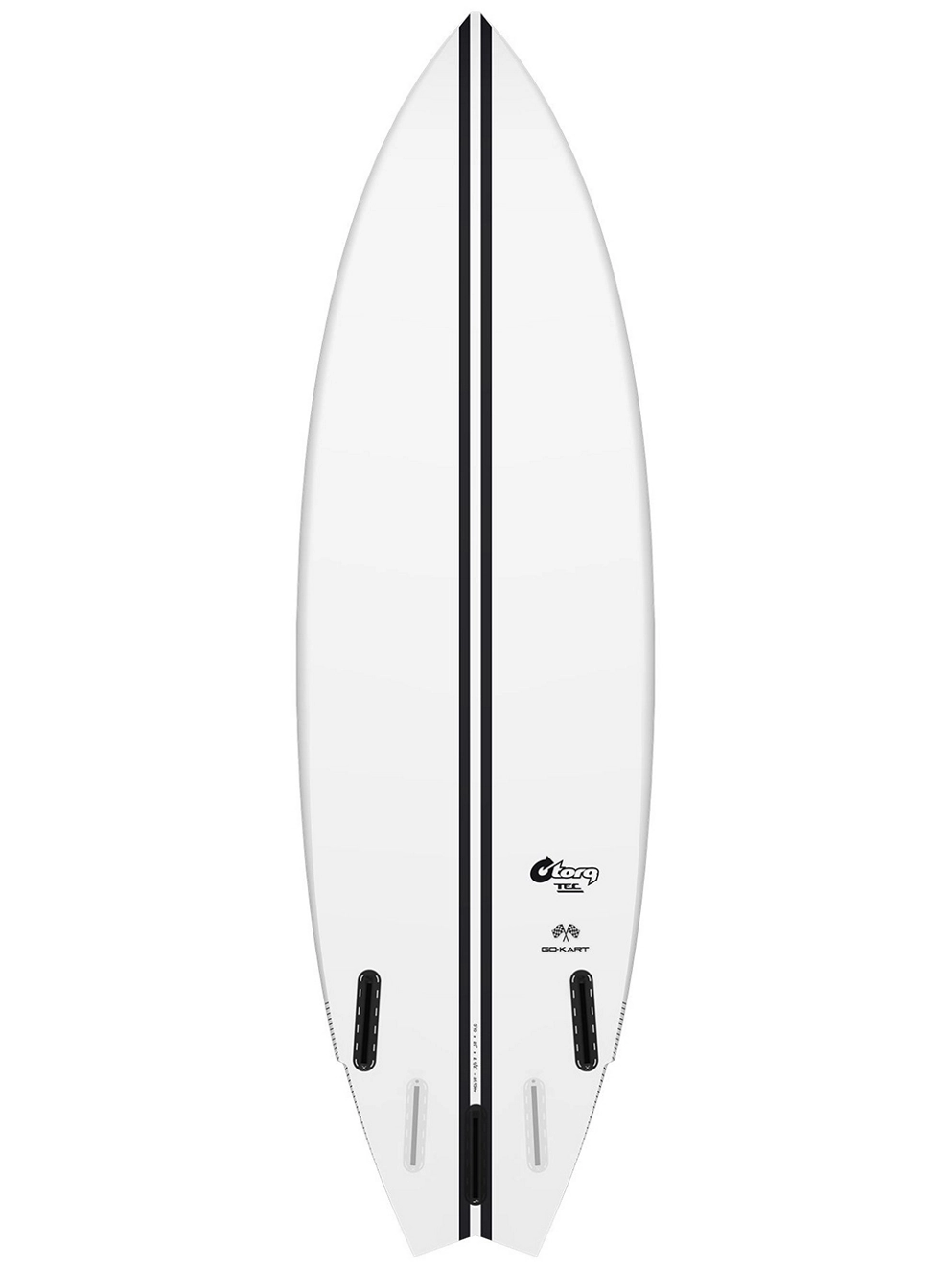 Torq Tec Go-Kart 5'10 Surfboard white