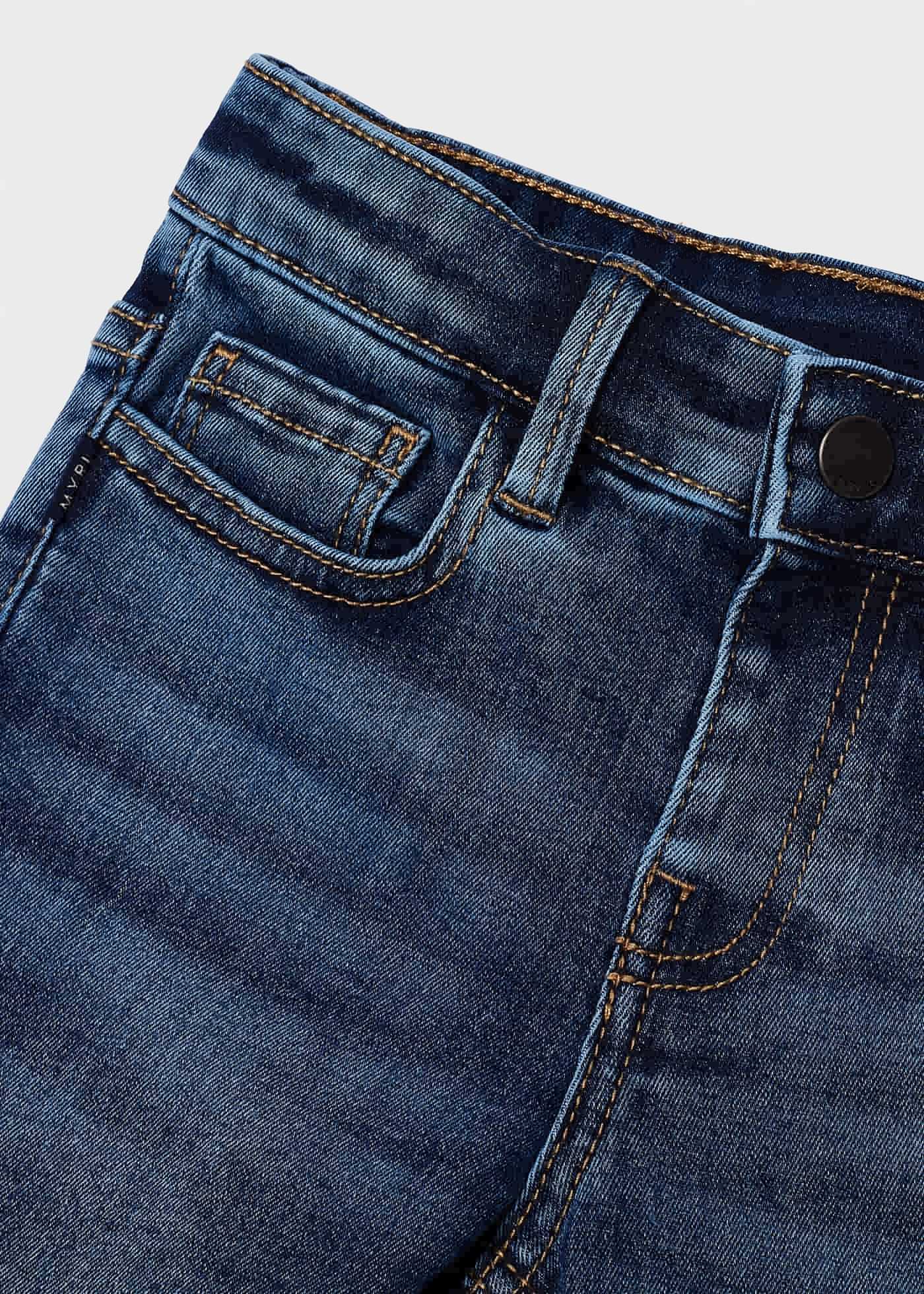 Calça jeans slim fit de algodão sustentável para meninos