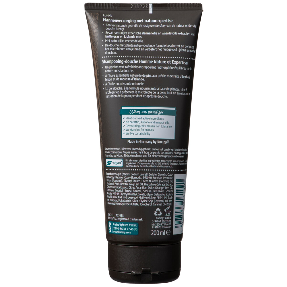 Kneipp Douche 2-in-1 Nature Feeling For Men200 ml