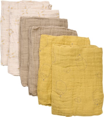 Pippi Musselintepper 6-Pack, Rattan