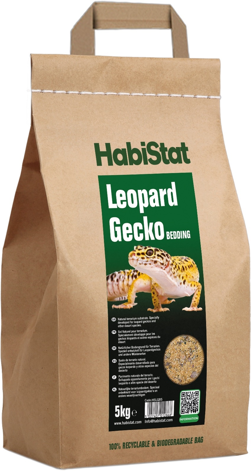 Habistat Terrarium Substraat Luipaardgekko 5kg