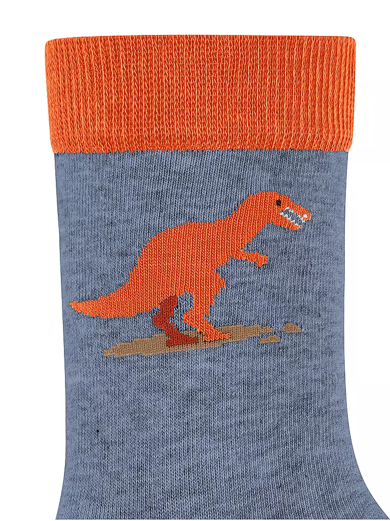 FALKE Jungen Socken DINOSAURS light jeans  blau