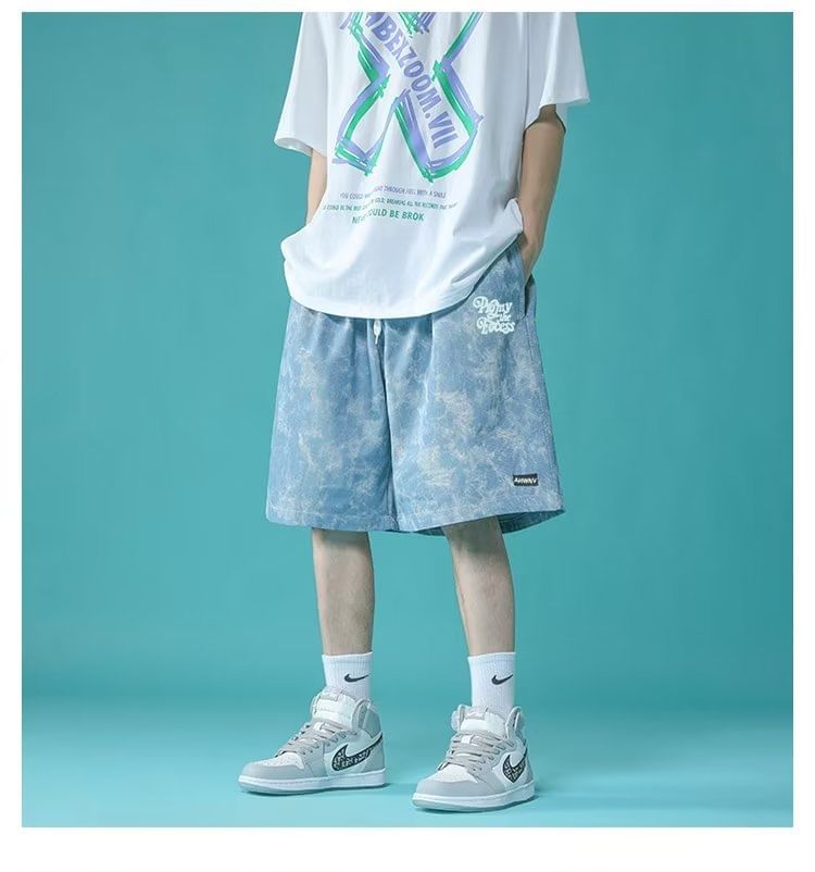 farrahces - Shorts met trekkoord en letters