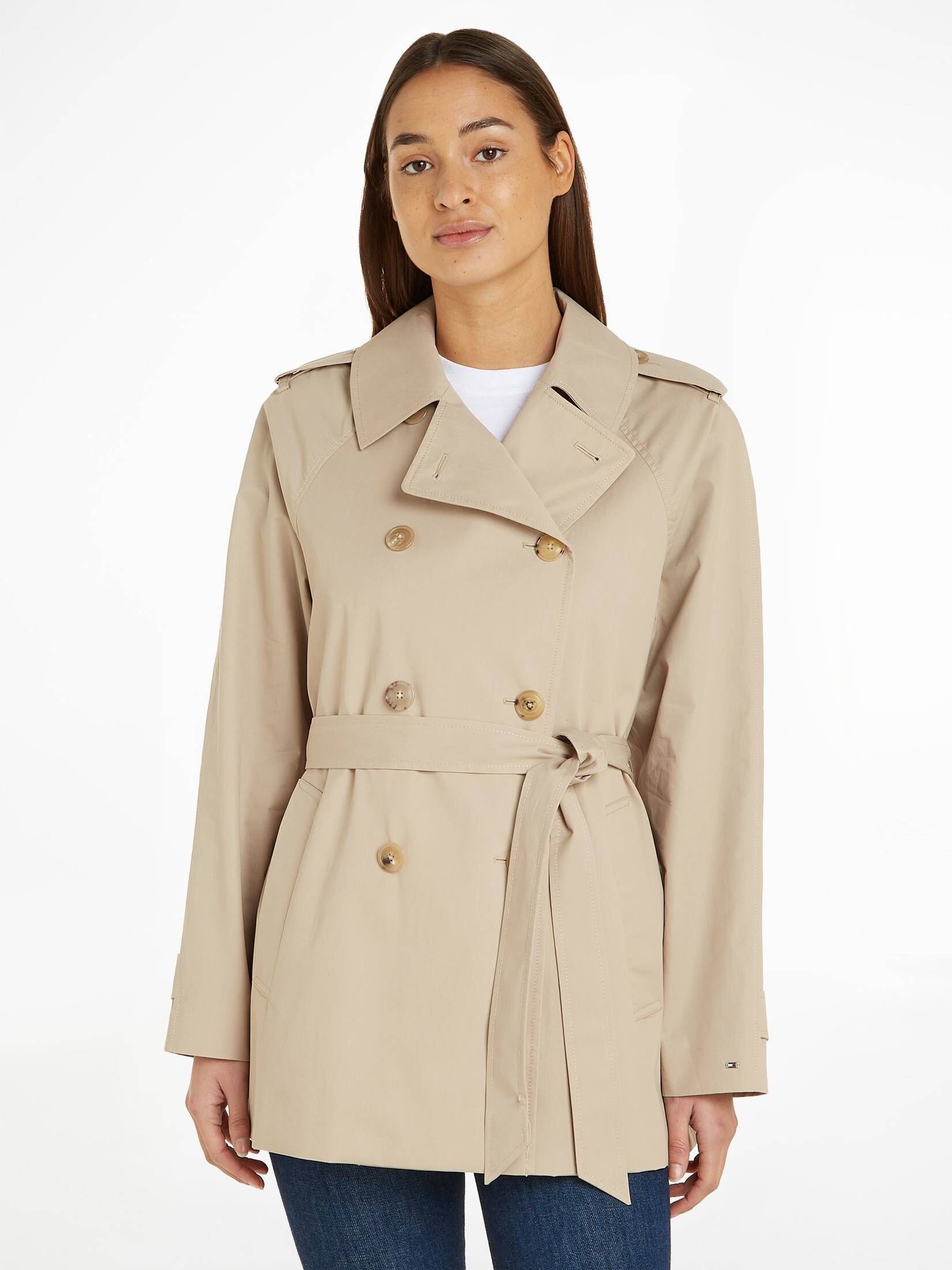 Tommy Hilfiger| Damen Jacke COTTON SHORT TRENCH