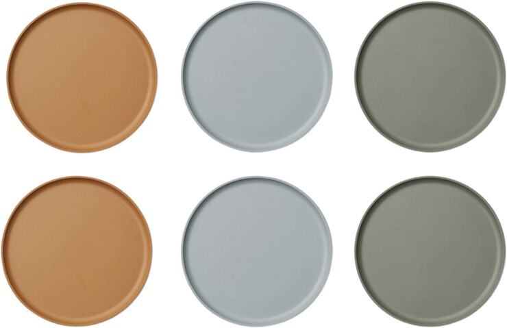 Liewood Logan plate 6-pack Blue multi mix