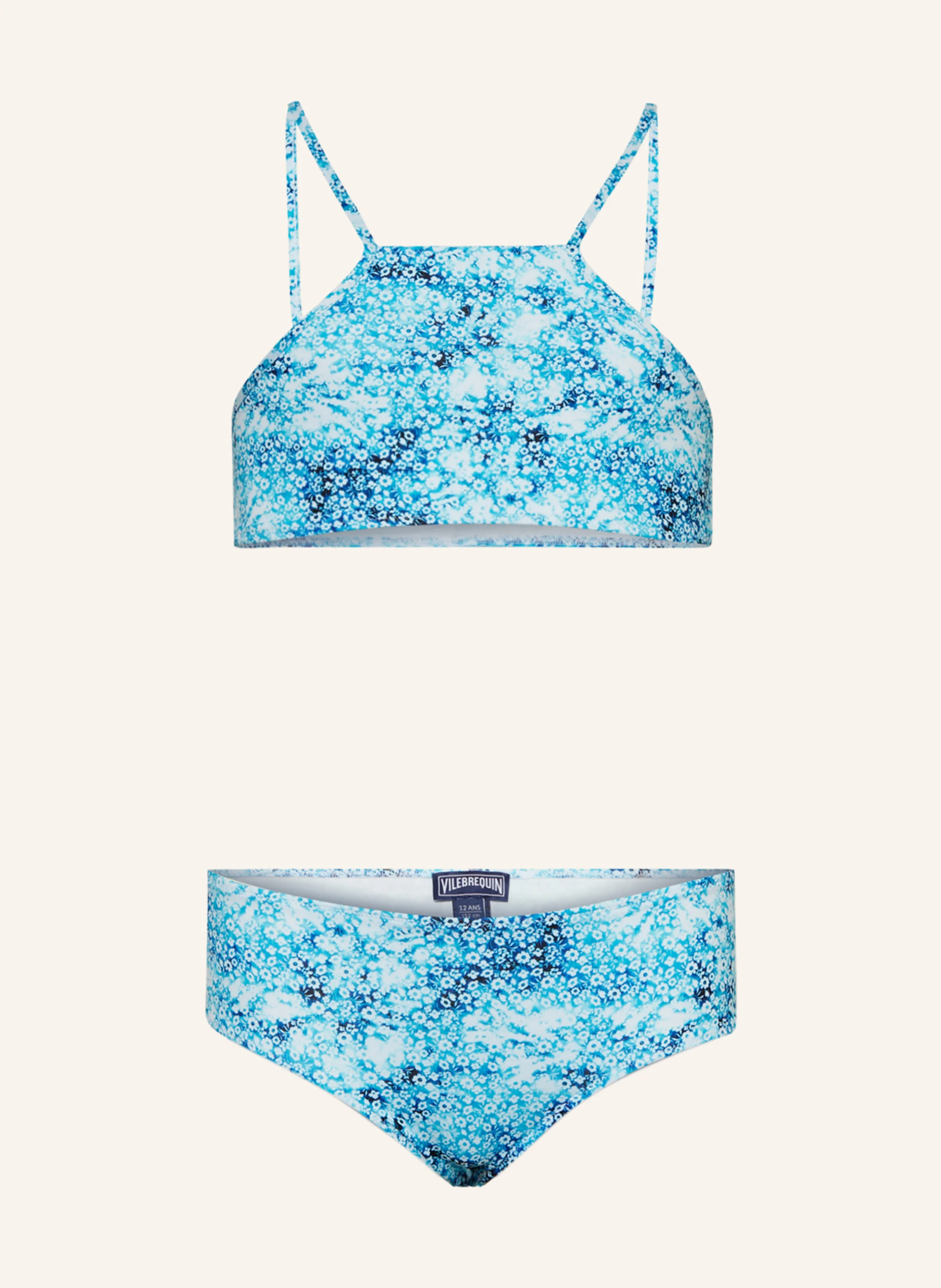 VILEBREQUIN High-Neck-Bikini FLOWERS TIE & DYE
