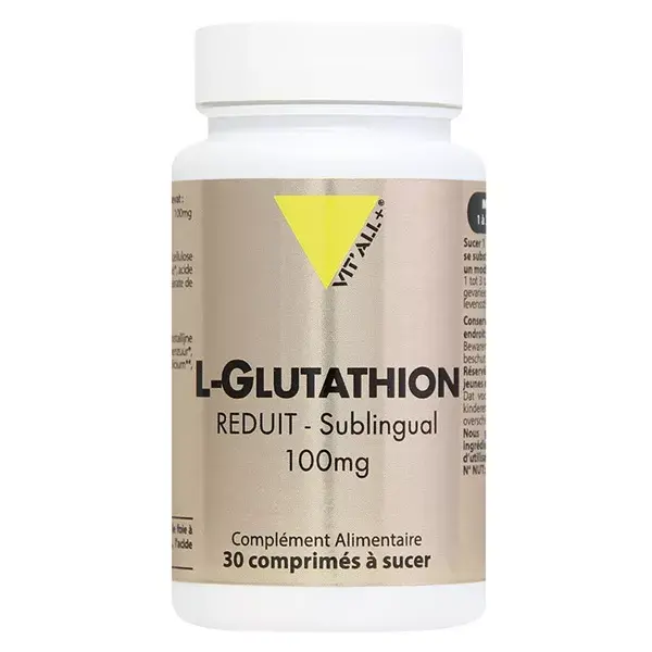 Vit'all+ L-Glutationa Reduzida 100mg 30 comprimidos mastigáveis