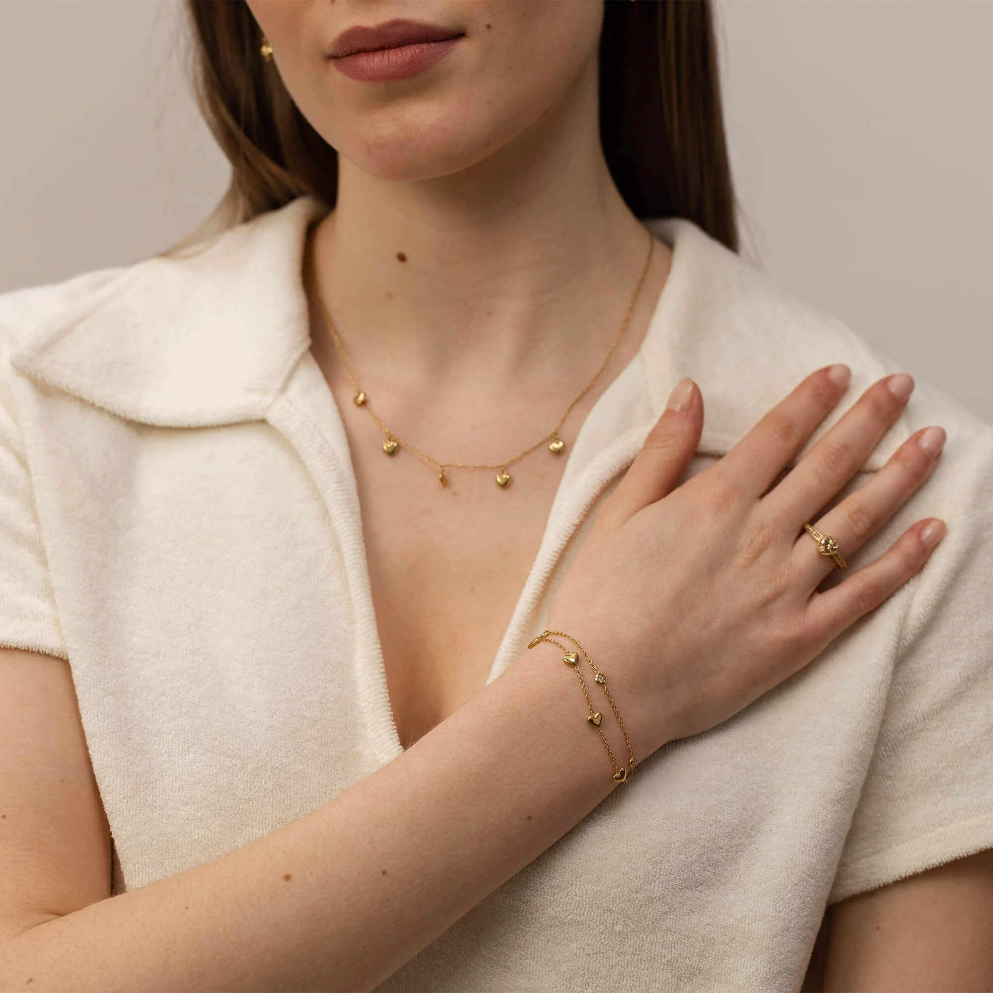 Glitter Heart Armband - PURELEI