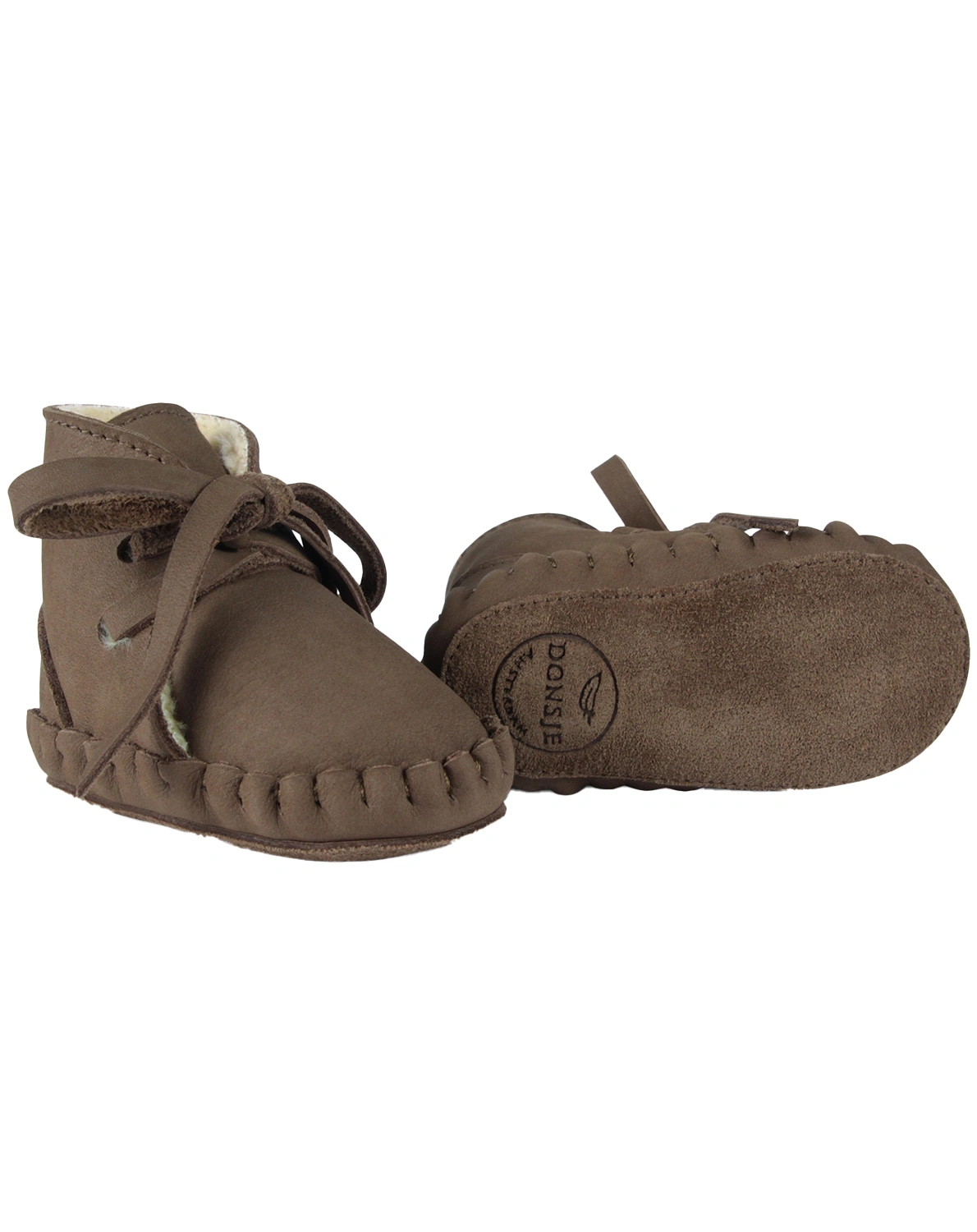 Krabbelschuhe PINA CLASSIC gefüttert in hazelnut