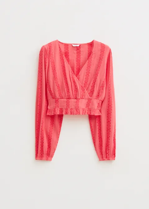 Top met lange mouwen roze (ROS.VIN)