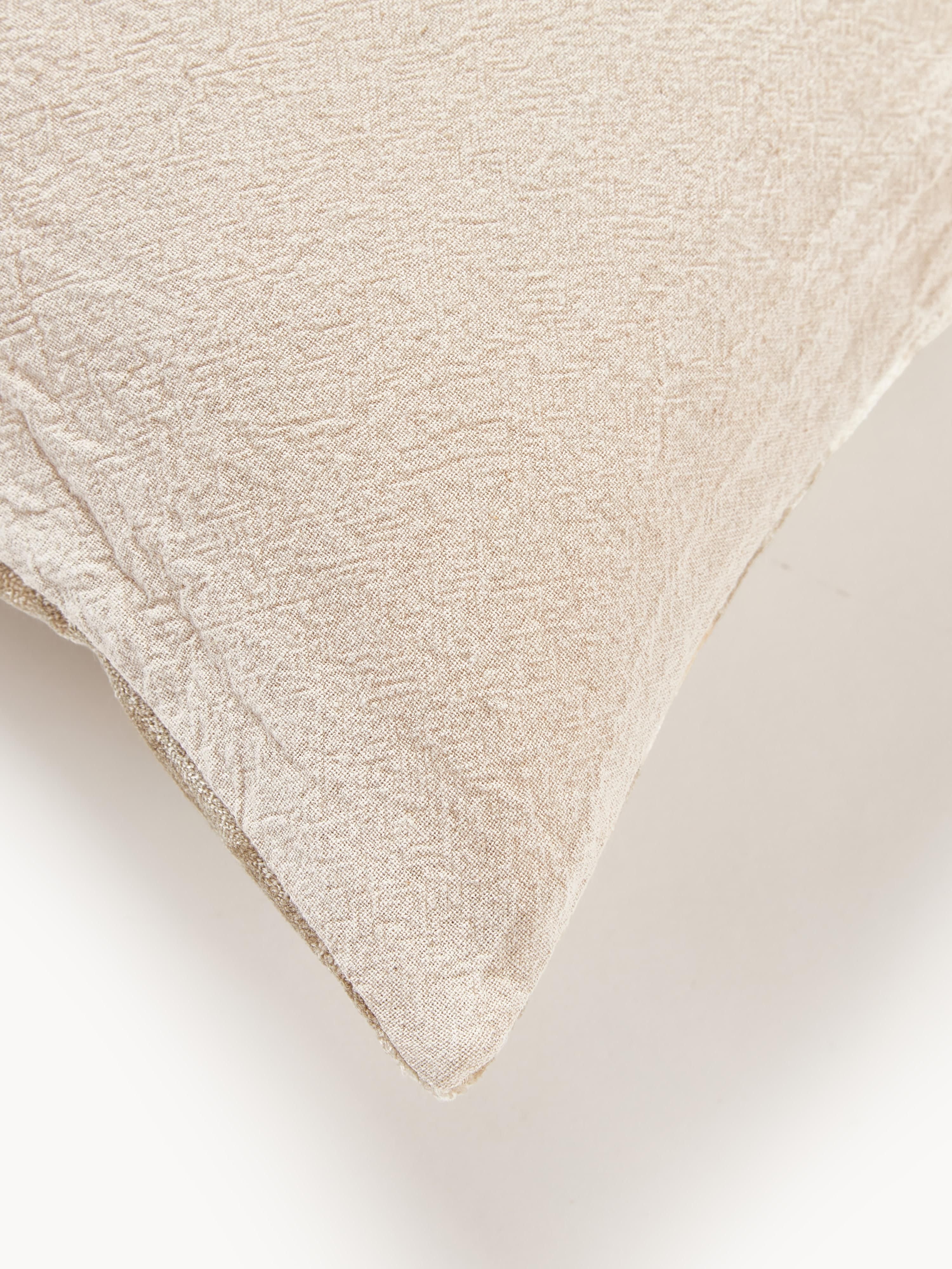 Viscose kussenhoes Dejan met ingeweven jacquard patroon