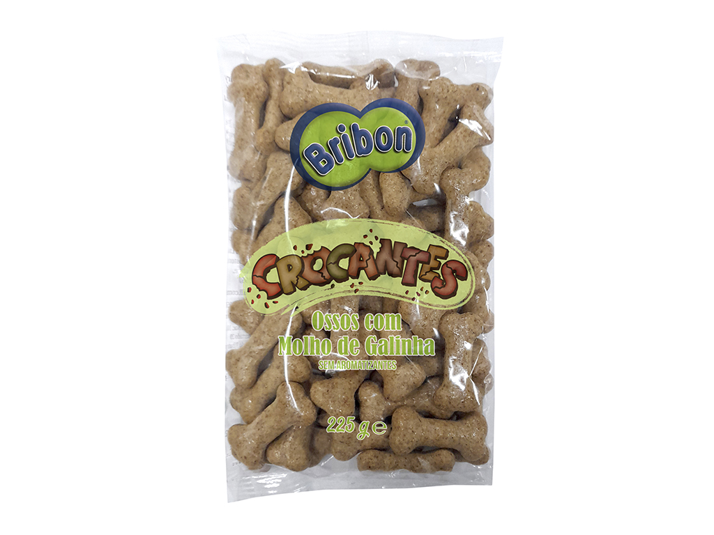 SNACKS PARA CÃO BRIBON CROCANTES GALINHA 225G