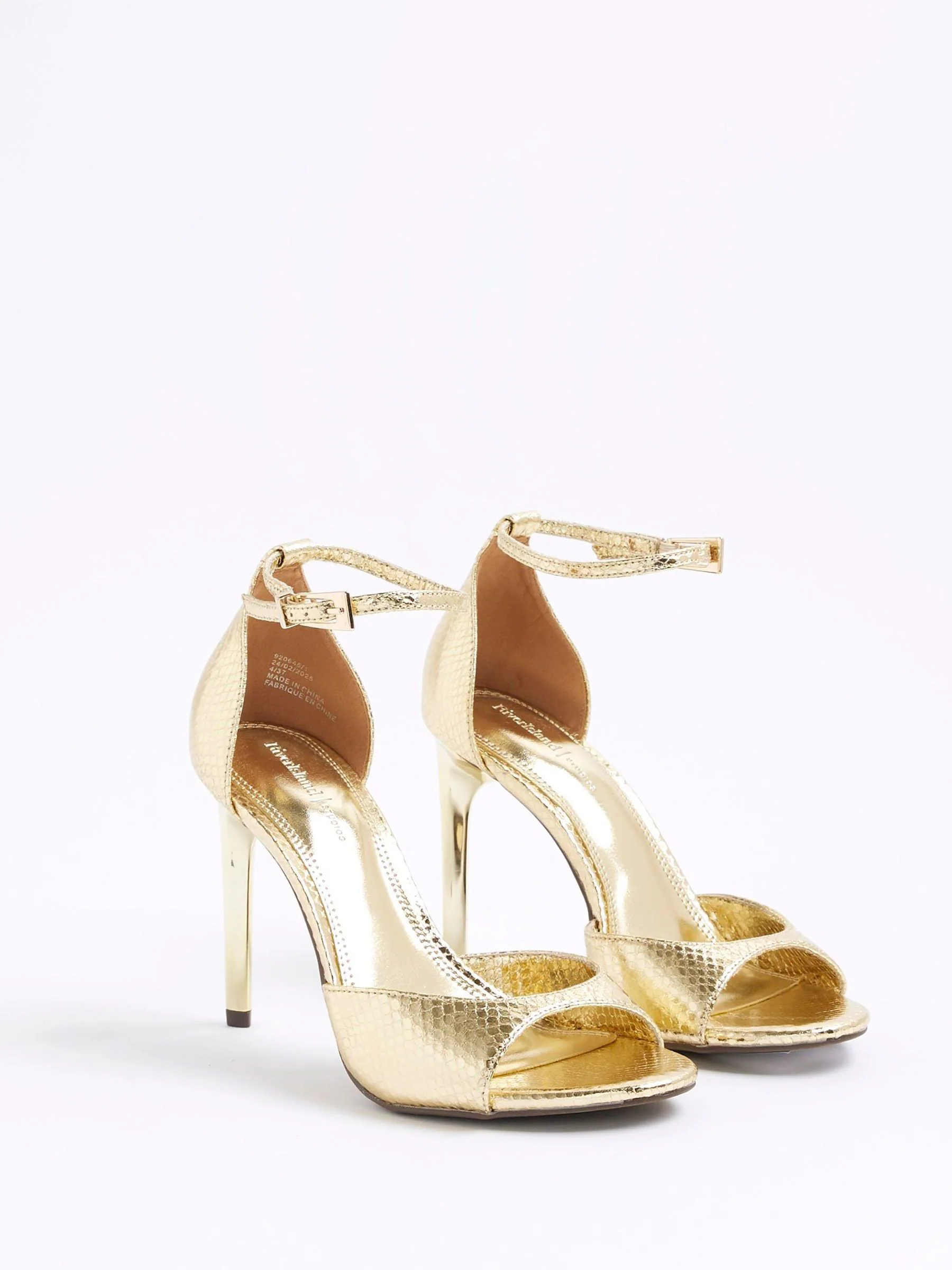 River Island Wide Fit Open Toe Heels