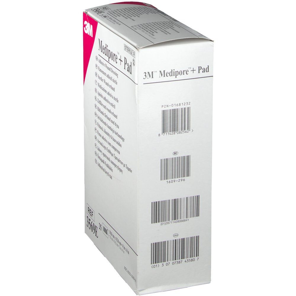3M Medipore 3569E + Pad Steriler Wundverband mit Wundauflage 10 x 15 cm