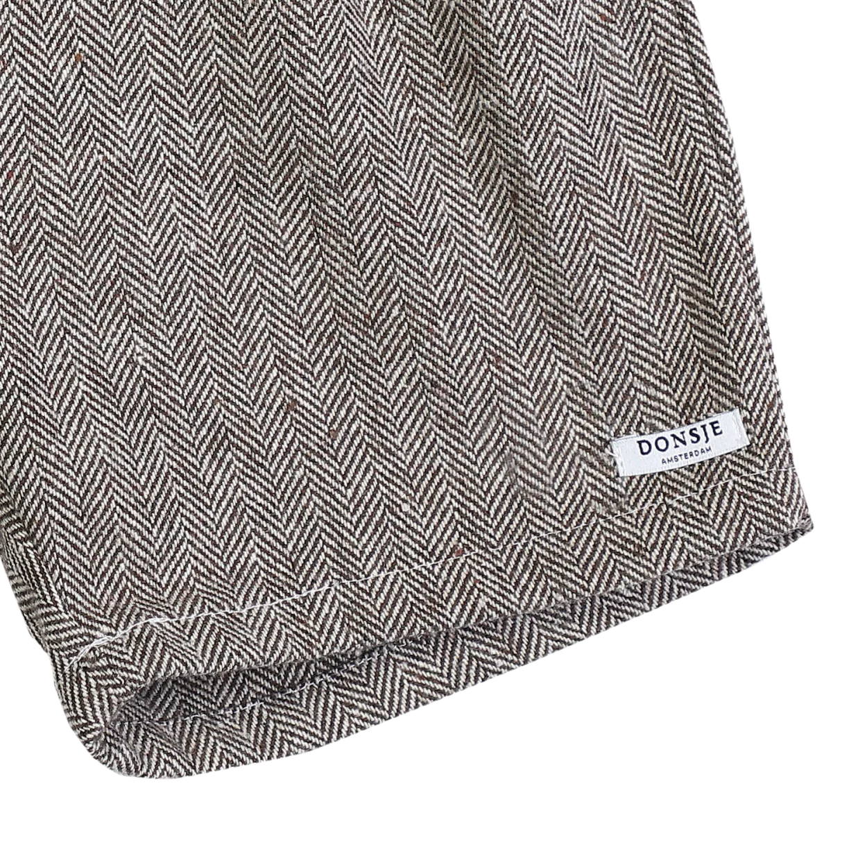 Fifi Shorts | Woody Brown Tweed