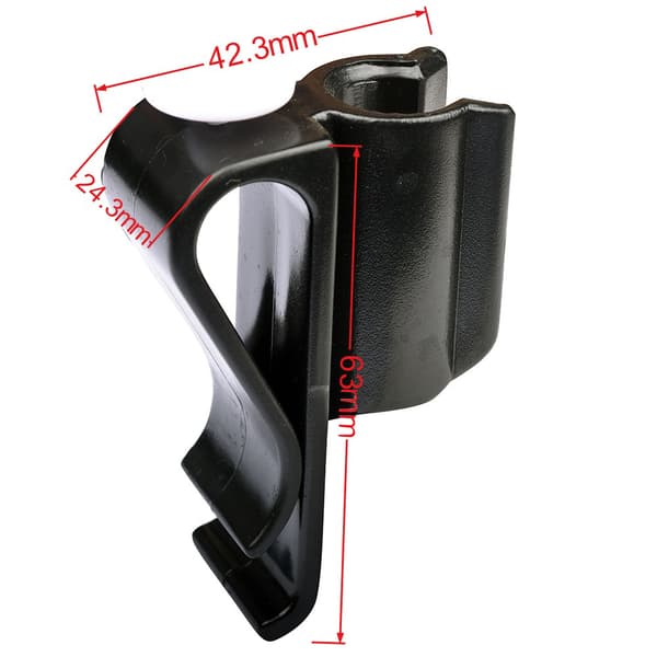 Golf putter klips Sort