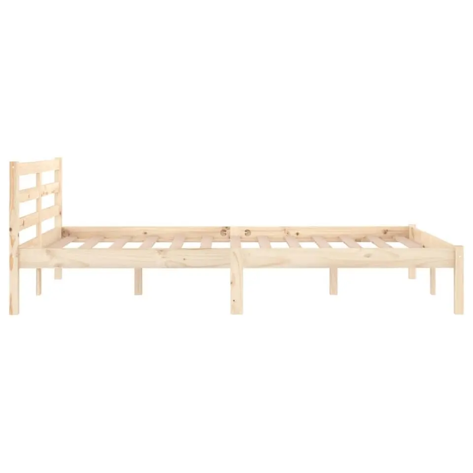 vidaXL - Bed frame met hoofdbord - Massief grenenhout - 120x200 cm