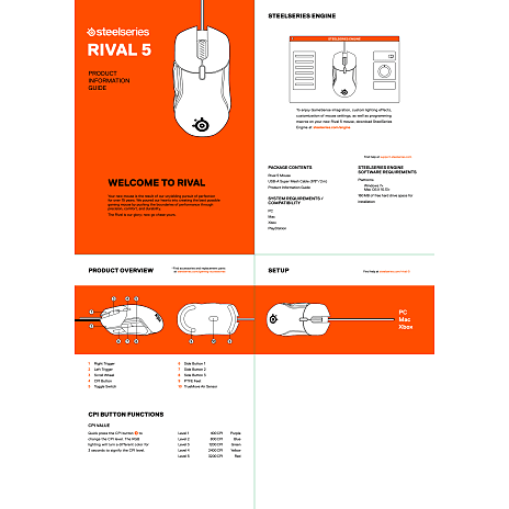 SteelSeries Rival 5 Gaming mus