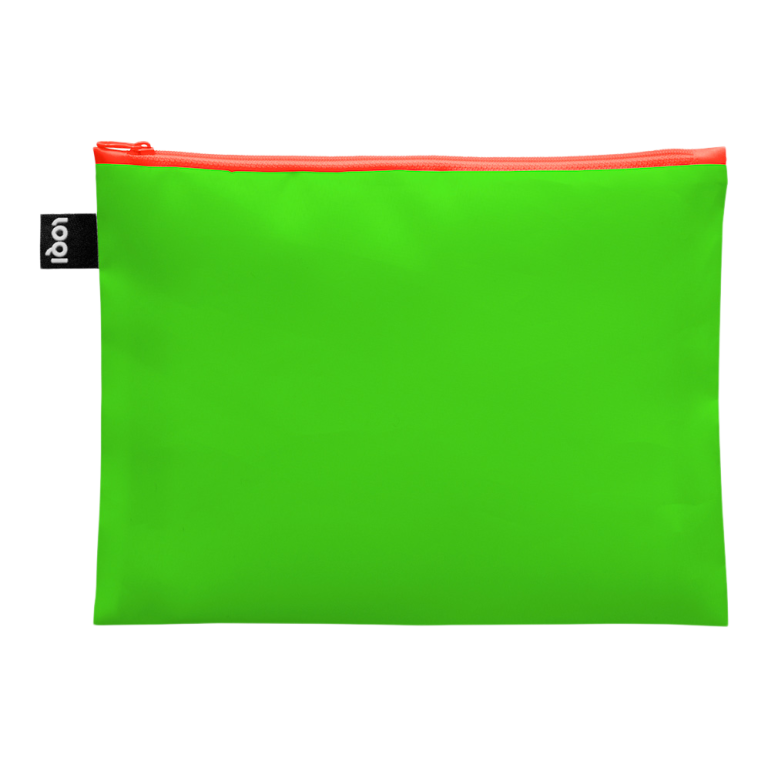 Loqi Reißverschlussbeutel Zip Pockets neon