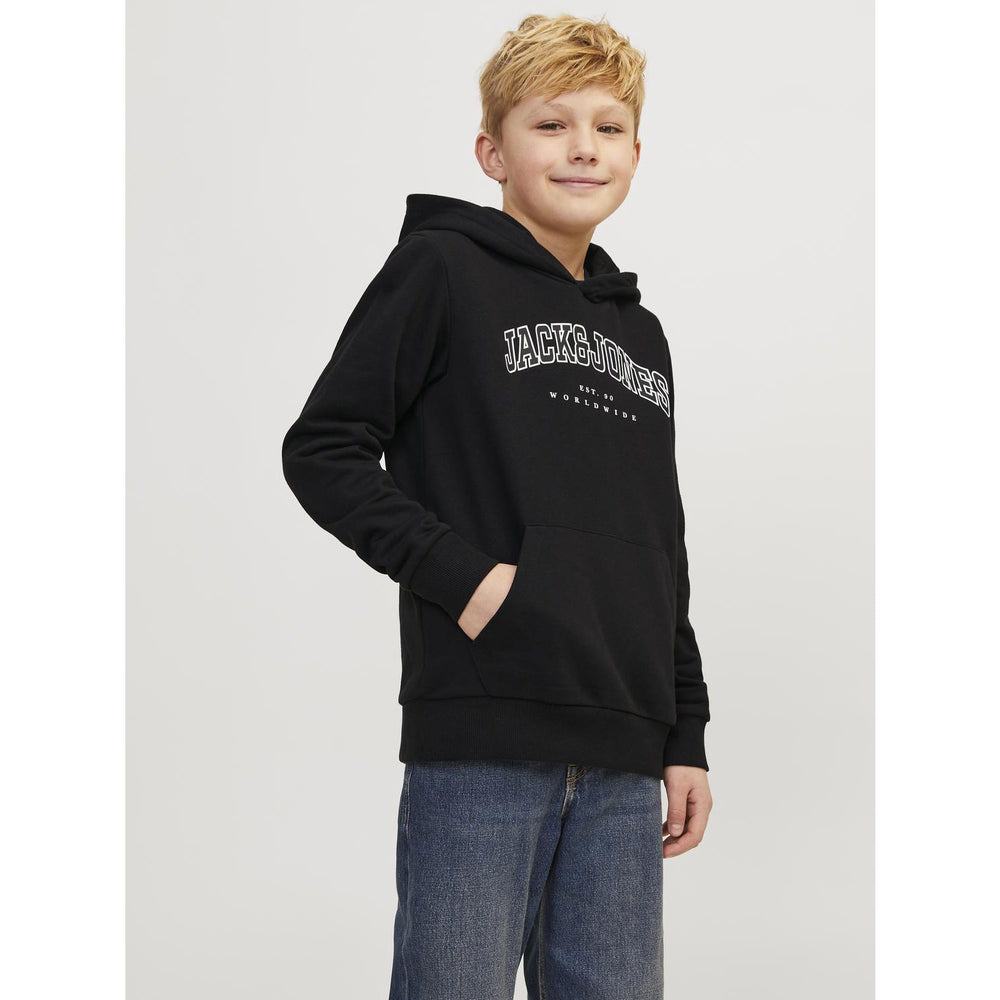 Køb Jack & Jones Junior Black caleb Varsity Sweat Hoodie Noos
