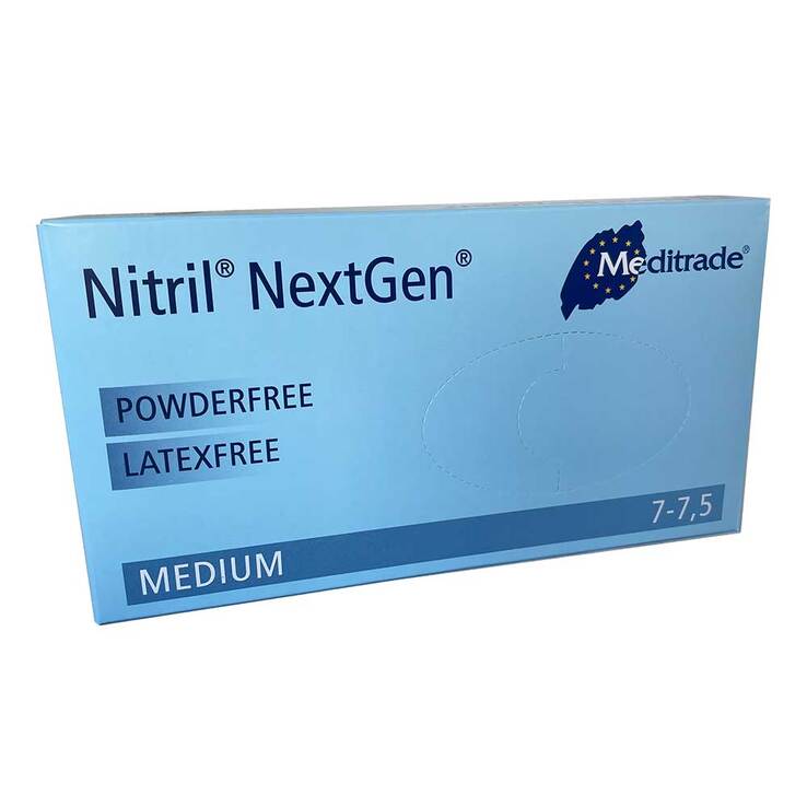 Nitril Einmal Handschuhe puderfrei mittel, 100 St