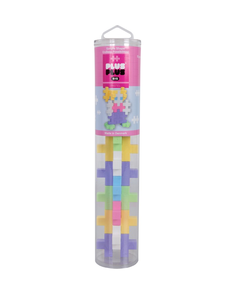Plus-Plus - BIG Pastel / 15pcs Tube
