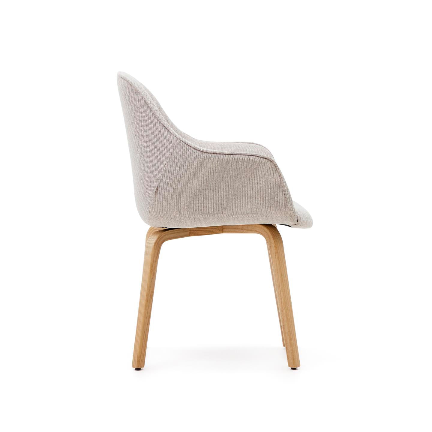 Kave Home ALELI Esche massiv/beige