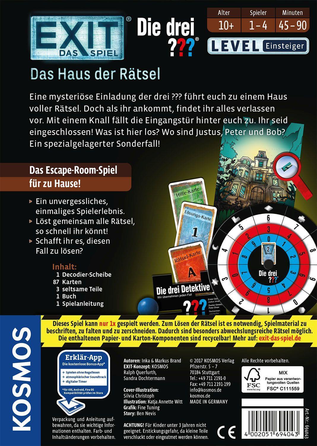 Exit - Das Spiel, Das Haus der Rätsel (Spiel)
