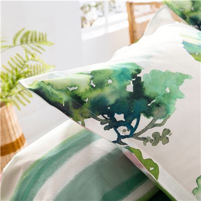 Linge de lit motif paysage - BECQUET CRÉATION