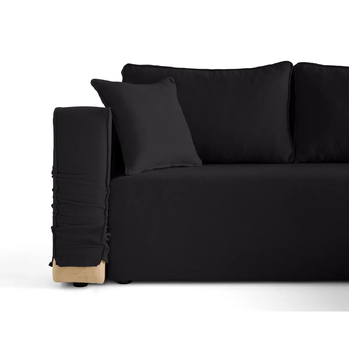 BESTMOBILIER housse pour canapé Topaze - Noir