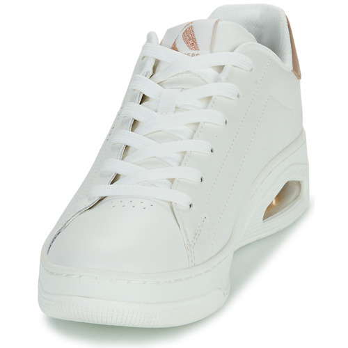 Skechers - UNO COURT - COURTED AIR - Blanc / Doré