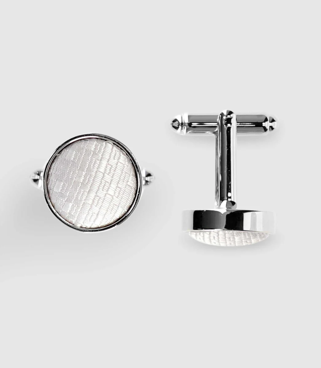 Boutons de manchette gris clair UGO
