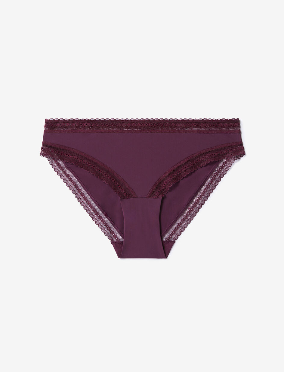 Culotte taille basse - violet ethnic