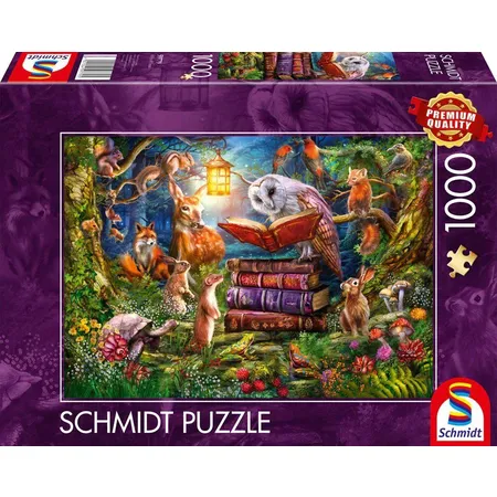 Schmidt Spiele Puzzle - Waldgeschichten zur Nacht, 1000 Teile