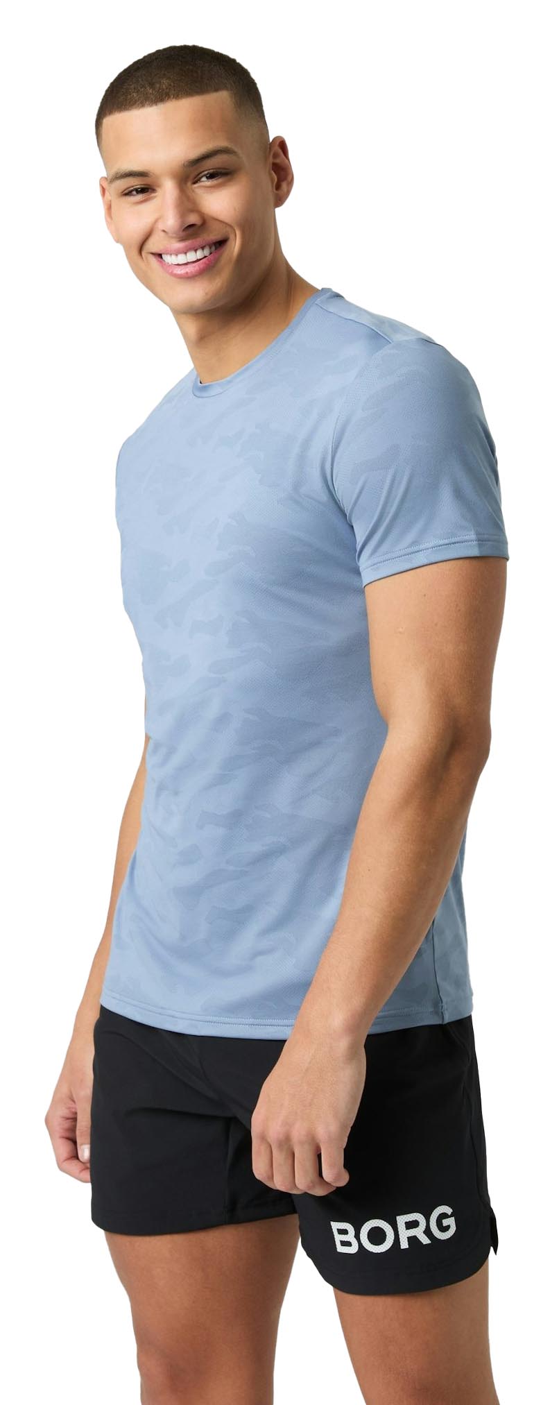 Borg Performance T-Shirt Herre BL024/Stonewash