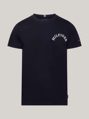 Camiseta Hilfiger Monotype Slim com Logo nas Costas