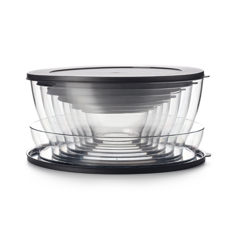 Clear Line 6 l Transparente Schüssel für Glanzpunkte auf gedeckter Tafel